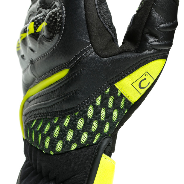 vr46-sector-short-gloves-black-anthracite-fluo-yellow image number 7
