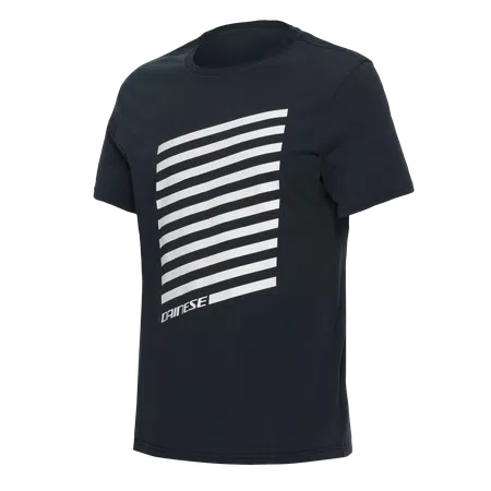 GEOMETRICA - MEN'S CREWNECK T-SHIRT - CARBON/WHITE STRIPES - 1