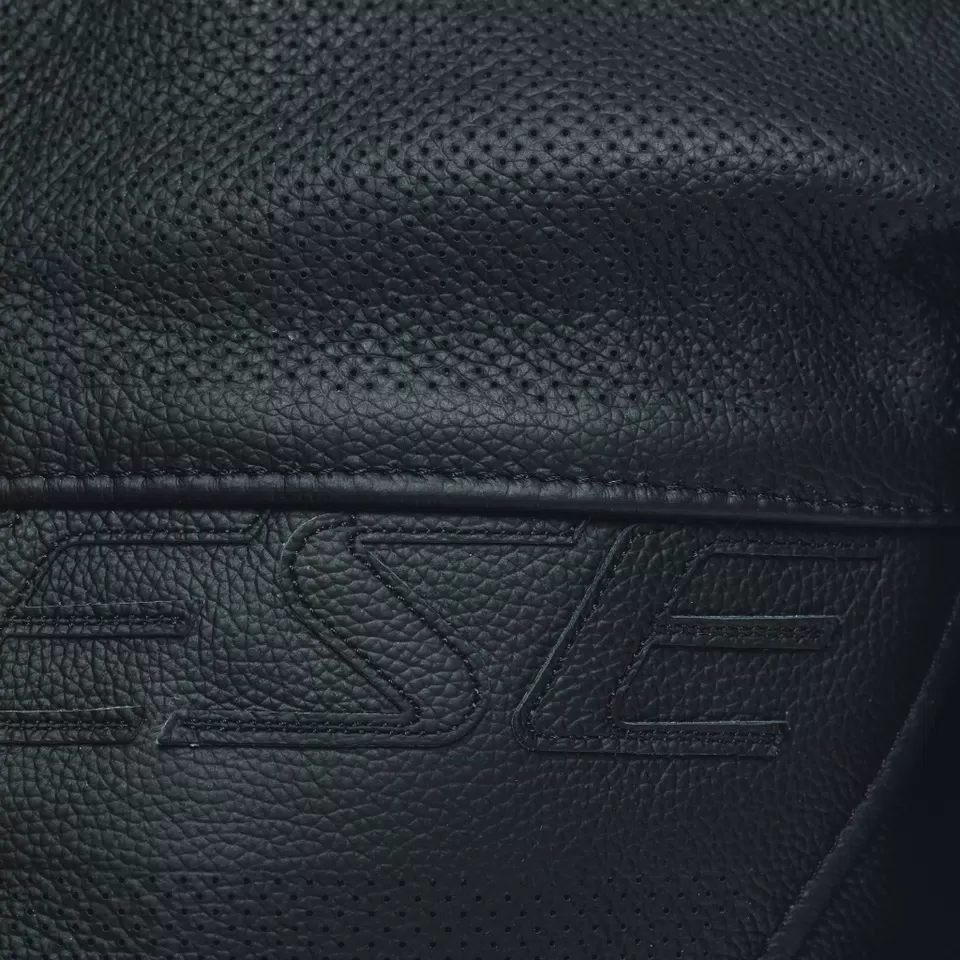 RACING 4 LEATHER JACKET PERF. - BLACK/BLACK/BLACK - 15