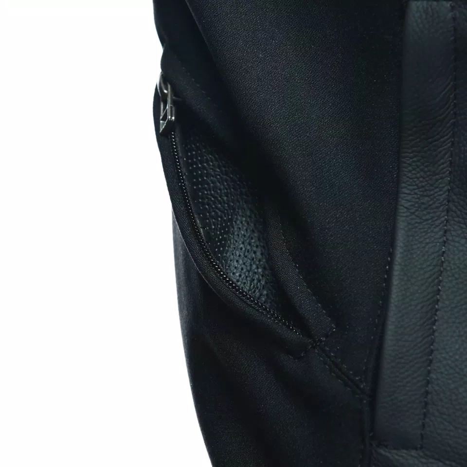 SPORTIVA LEATHER JACKET - BLACK-MATT/BLACK-MATT/BLACK-MATT - 12