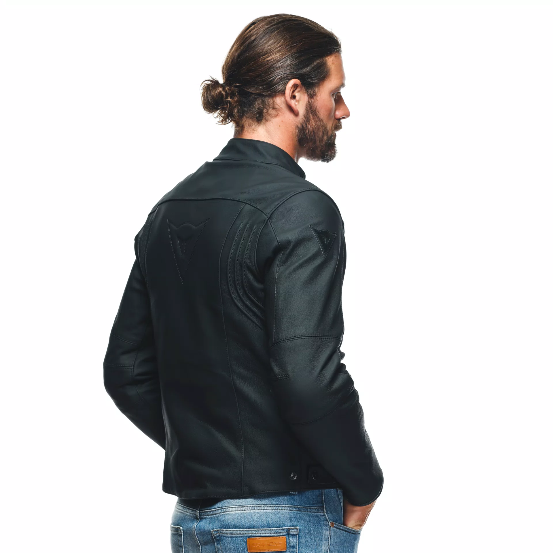 RAZON 2 LEATHER JACKET BLACK Dainese