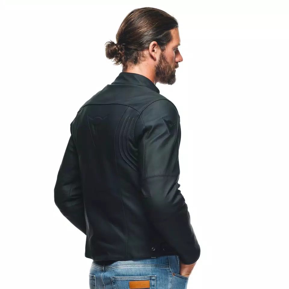 RAZON 2 - MEN'S MOTORCYCLE LEATHER JACKET - BLACK - 9