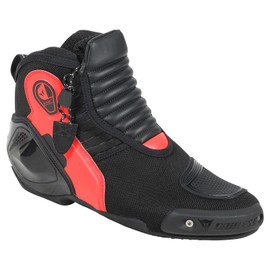 DYNO D1 SHOES BLACK/FLUO-RED- Leder