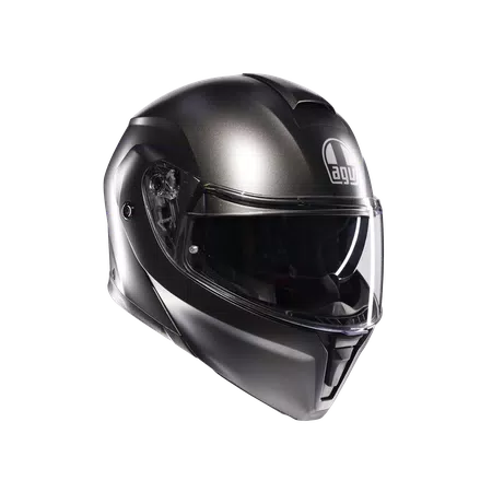 STREETMODULAR MONO MATT ASFALTO GREY - MOTORBIKE FLIP UP HELMET E2206 -  - 1