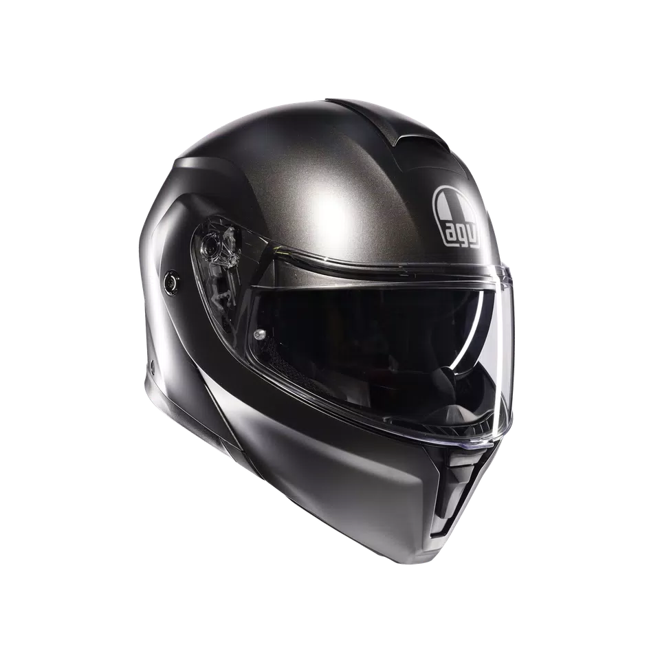 STREETMODULAR MONO MATT ASFALTO GREY - MOTORBIKE FLIP UP HELMET E2206 -  - 1
