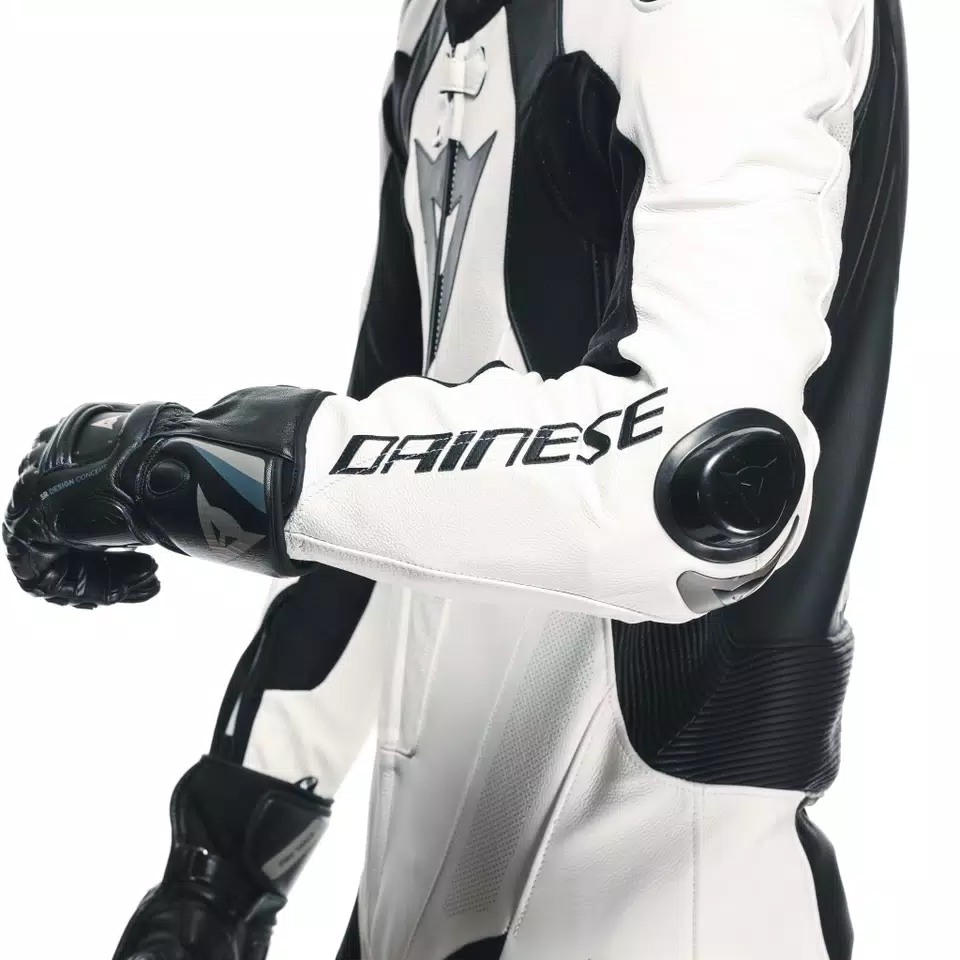 LAGUNA SECA 5 - ONE-PIECE LEATHER RACING SUIT - WHITE/BLACK - 11