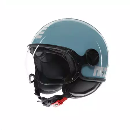 MOMODESIGN FGTR CLASSIC SKY BLUE / WHITE - JET HELMET WITH VISOR E2206 -  - 1