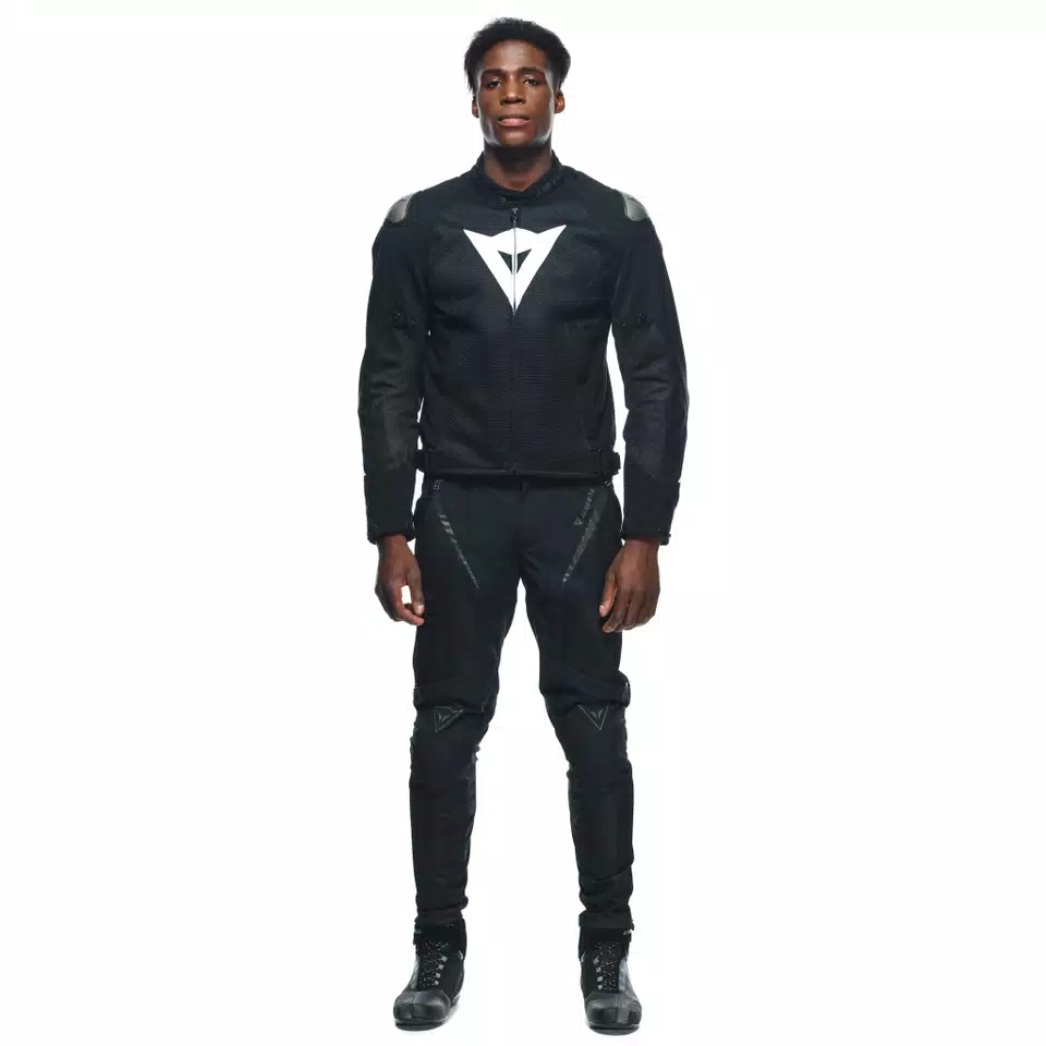 ENERGYCA AIR TEX - MEN'S SUMMER MOTORCYCLE JACKET IN FABRIC - BLACK/BLACK - 3