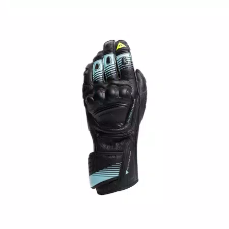 FIERO - LEREN RACE MOTORFIETSHANDSCHOENEN - BLACK/WATER/YELLOW FLUO - 1