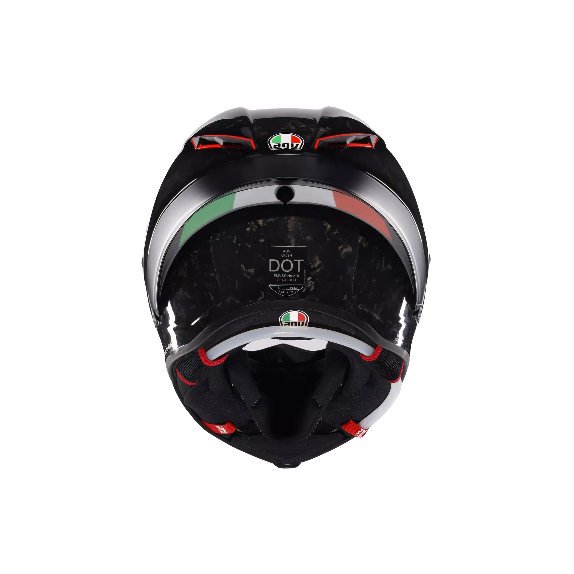 PISTA GP RR ITALIA CARBONIO FORGIATO - FULL-FACE MOTORCYCLE HELMET E2206 DOT
