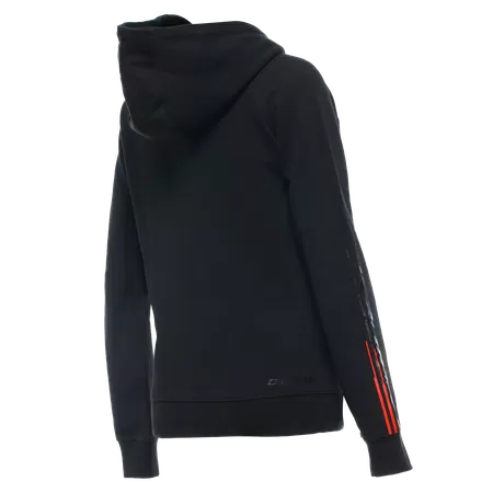 DAINESE LOGO - WOMEN'S HOODIE - BLACK/BLACK - 2