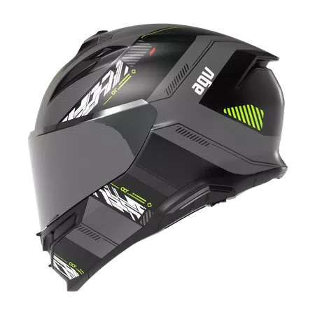 K7 MPLK KYBER MATT GREY/YELLOW FLUO - CASCO MOTO INTEGRALE E2206 -  - 1