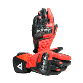 CARBON 3 LONG GLOVES BLACK/FLUO-RED/WHITE- Handschuhe