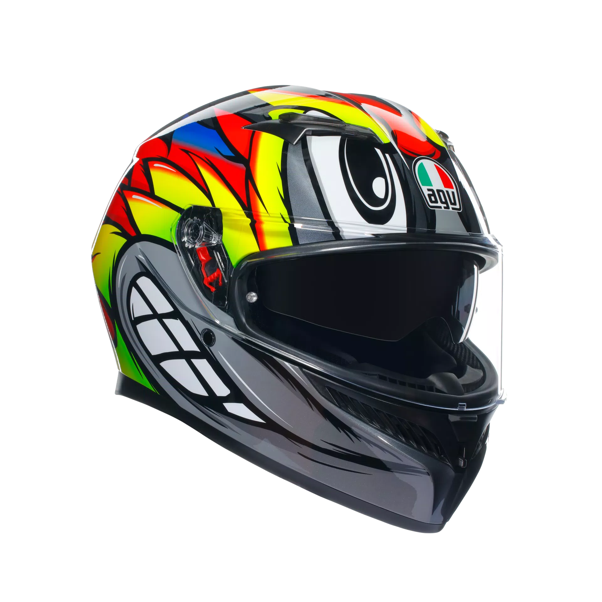 K3 BIRDY 2.0 GREY/YELLOW/RED - CASCO MOTO INTEGRALE E2206