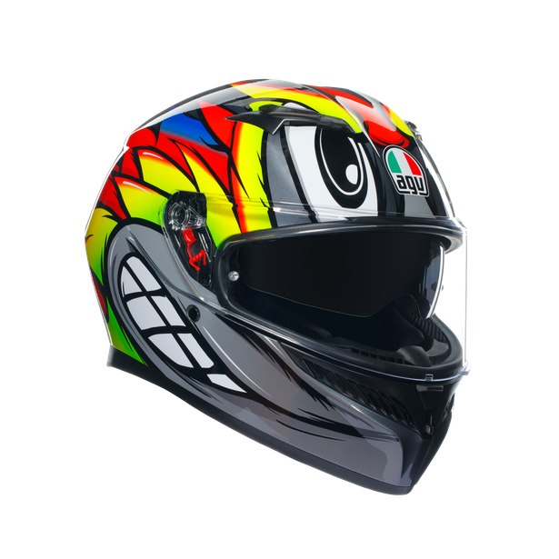 k3-birdy-2-0-grey-yellow-red-motorbike-full-face-helmet-e2206 image number 0