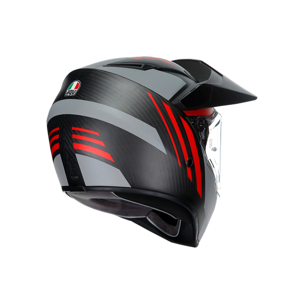 ax9-refractive-adv-matt-carbon-red-motorbike-full-face-helmet-e2205 image number 5