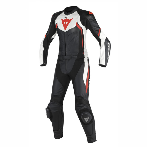 avro-d2-2-pcs-lady-suit-black-white-red-fluo image number 0