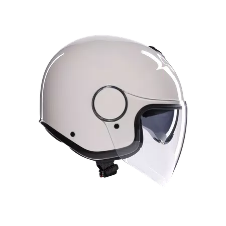 ETERES MONO MATERIA WHITE - MOTORBIKE OPEN FACE HELMET E2206 -  - 3
