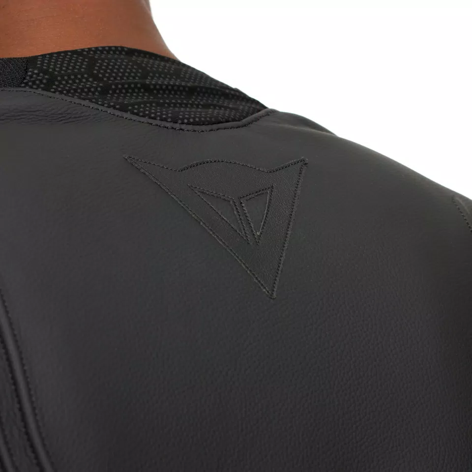 RACING 5 - HERREN MOTORRADJACKE AUS LEDER - BLACK/BLACK/BLACK - 12