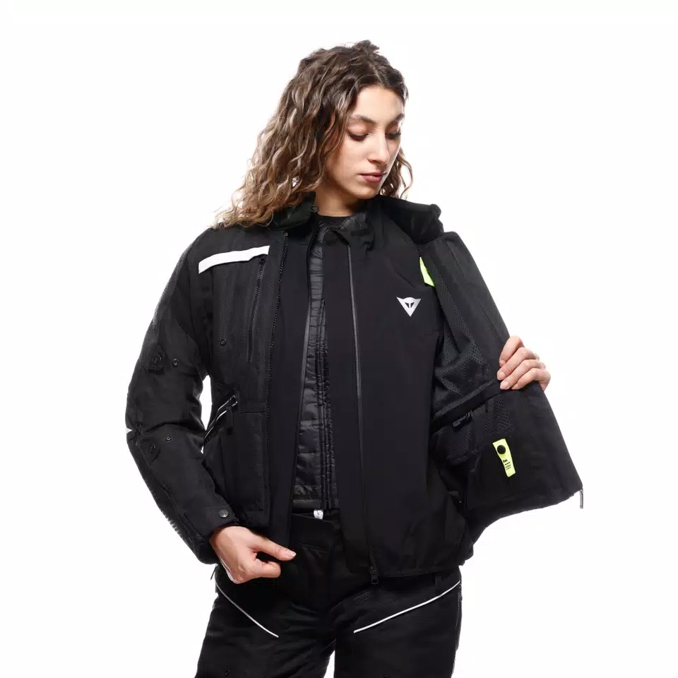 GULLFOSS D-DRY - BLOUSON MOTO TOUTES SAISONS FEMME - BLACK/BLACK - 9