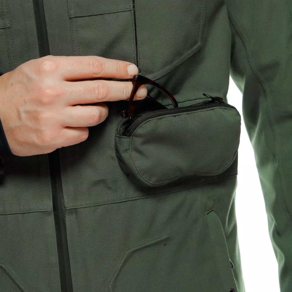 DUOMO ABSØLUTESHELL™ PRO - MEN'S WATERPROOF MOTORCYCLE PARKA - GREEN - 8