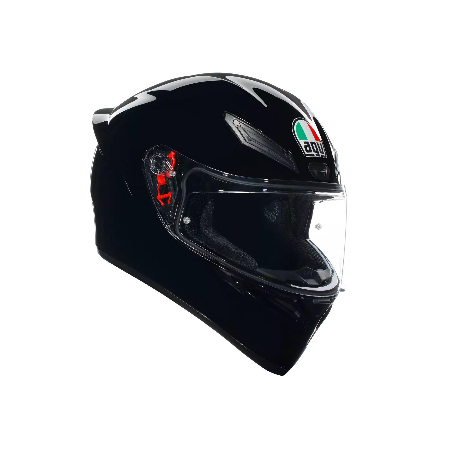 K1 S BLACK - MOTORBIKE FULL FACE HELMET DOT (E2206)