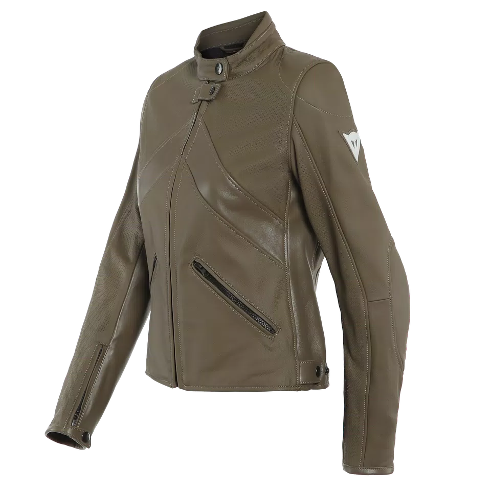 SANTA MONICA LADY LEATHER JACKET PERF.