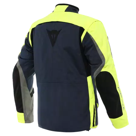 ALLIGATOR TEX - MEN'S MOTORCYCLE JACKET IN FABRIC - BLACK-IRIS/FLUO-YELLOW/CHARCOAL-GRAY - 2