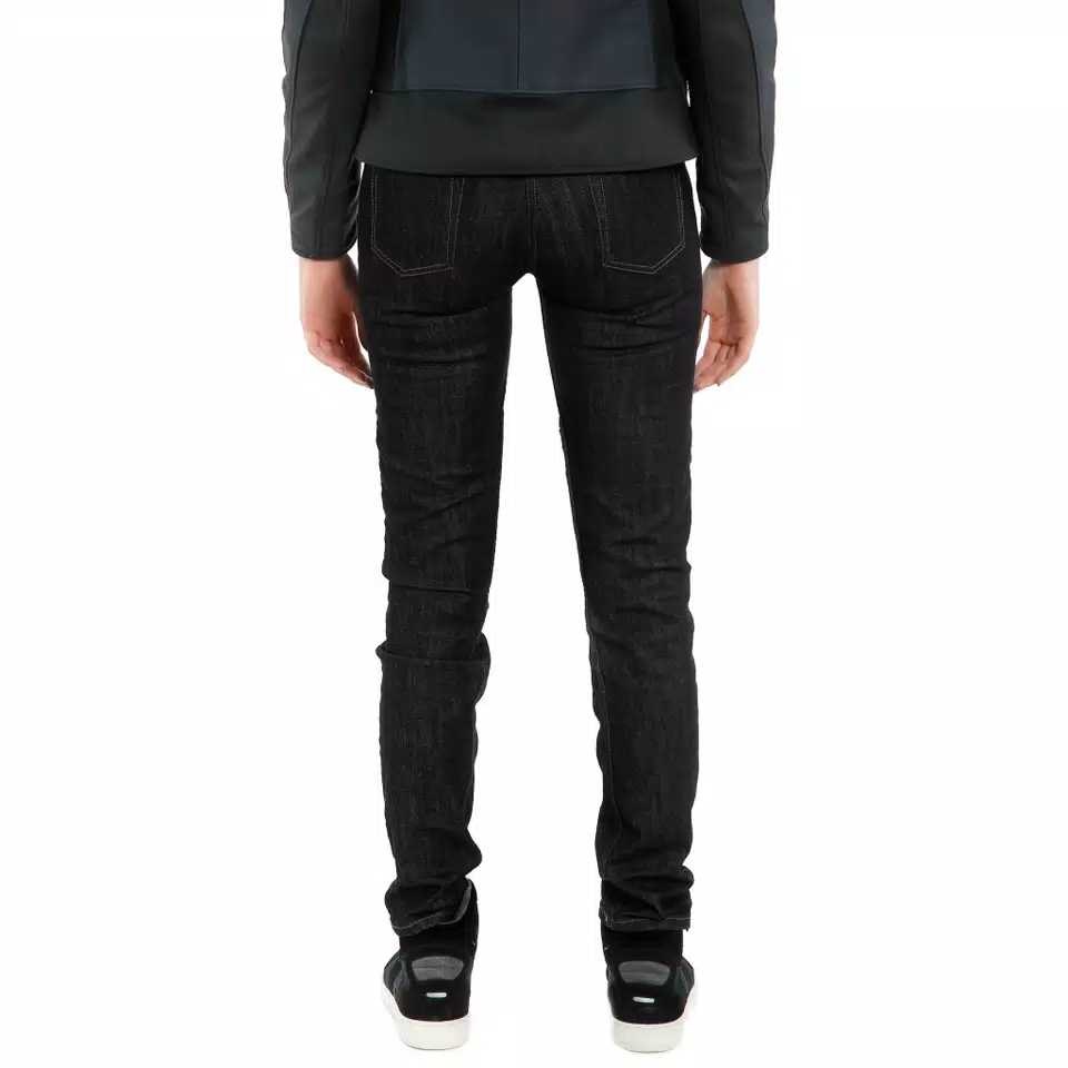 DENIM SLIM - WOMEN'S MOTORCYCLE JEANS - BLACK - 5