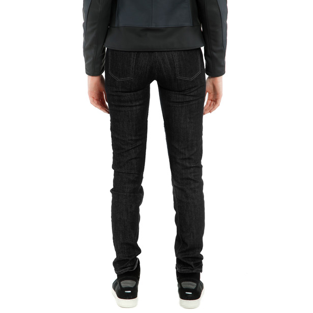 denim-slim-jeans-moto-donna-black image number 4