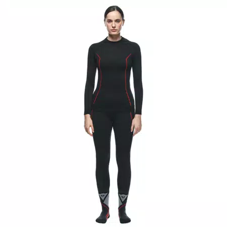 CAMISETA TÉRMICA MOTO MUJER - BLACK/RED - 3