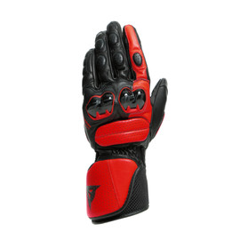 IMPETO GLOVES BLACK/LAVA-RED- Leather