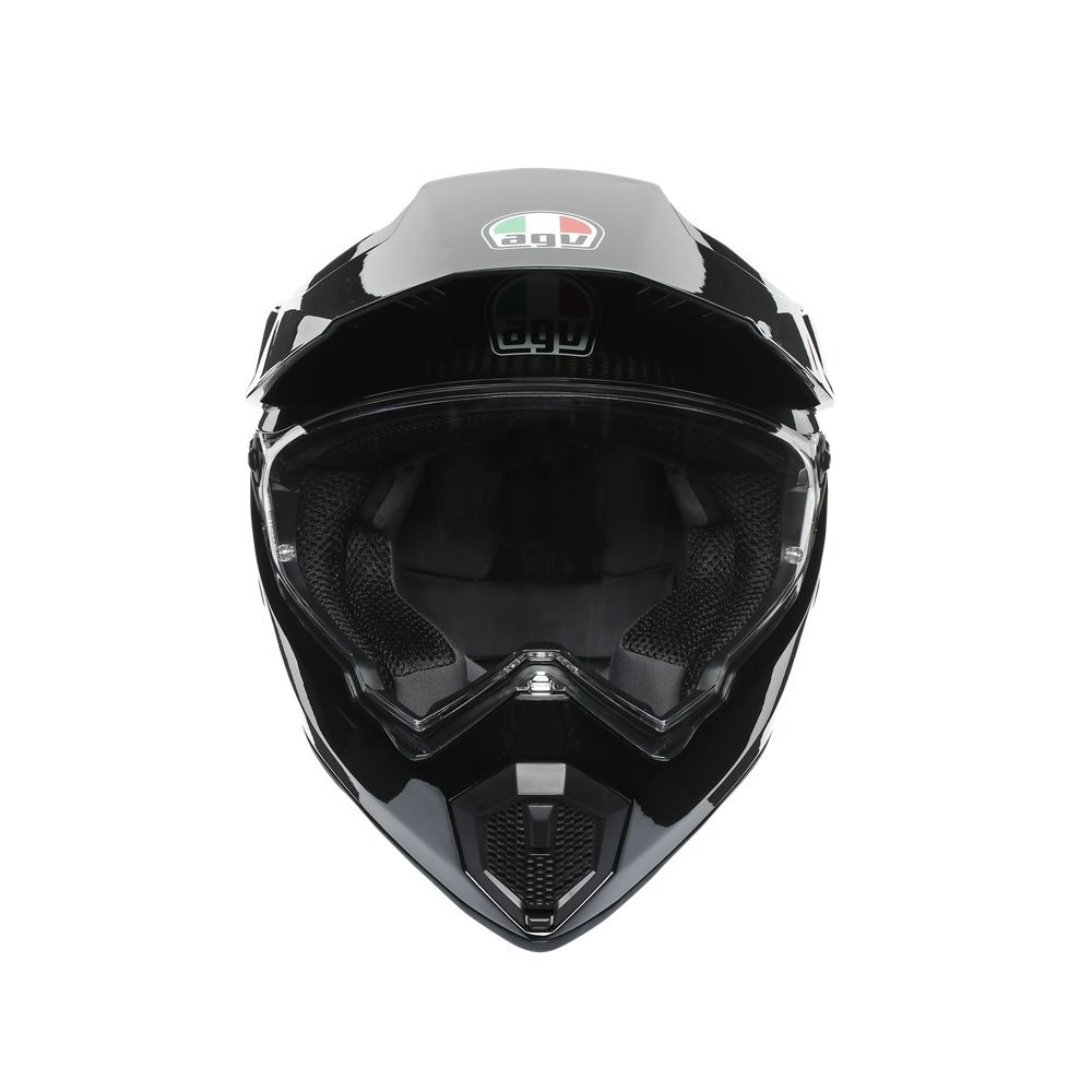 ax9-mono-glossy-carbon-motorbike-full-face-helmet-e2206 image number 1