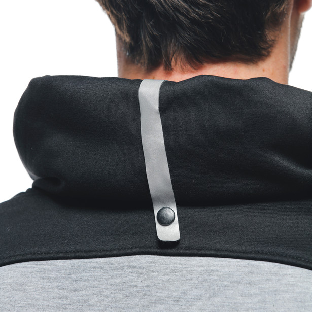 daemon-x-safety-hoodie-giacca-moto-in-tessuto-uomo-melange-gray-black-red-fluo image number 12