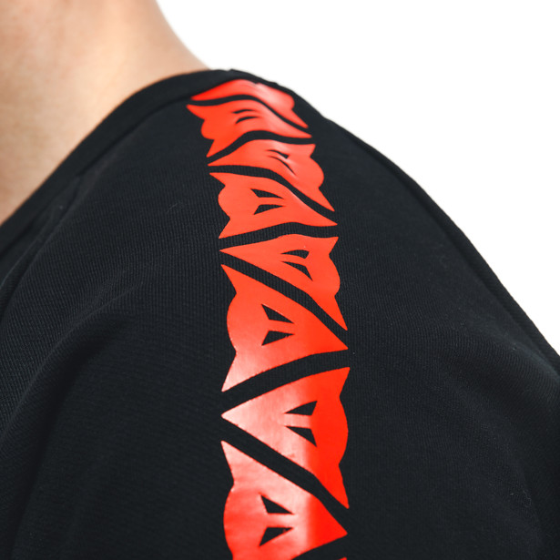 dainese-sweater-stripes-black-fluo-red image number 7