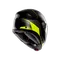 TOURMODULAR PERCEPTION MATT BLACK/YELLOW FLUO - MOTORBIKE FLIP UP HELMET E2206