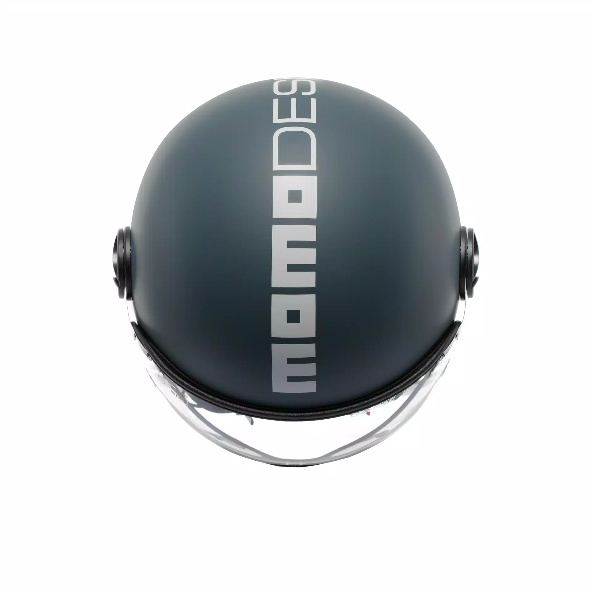 MOMODESIGN FGTR CLASSIC CANDY MATT OTTANIO GREY / WHITE - JET HELMET WITH VISOR E2206