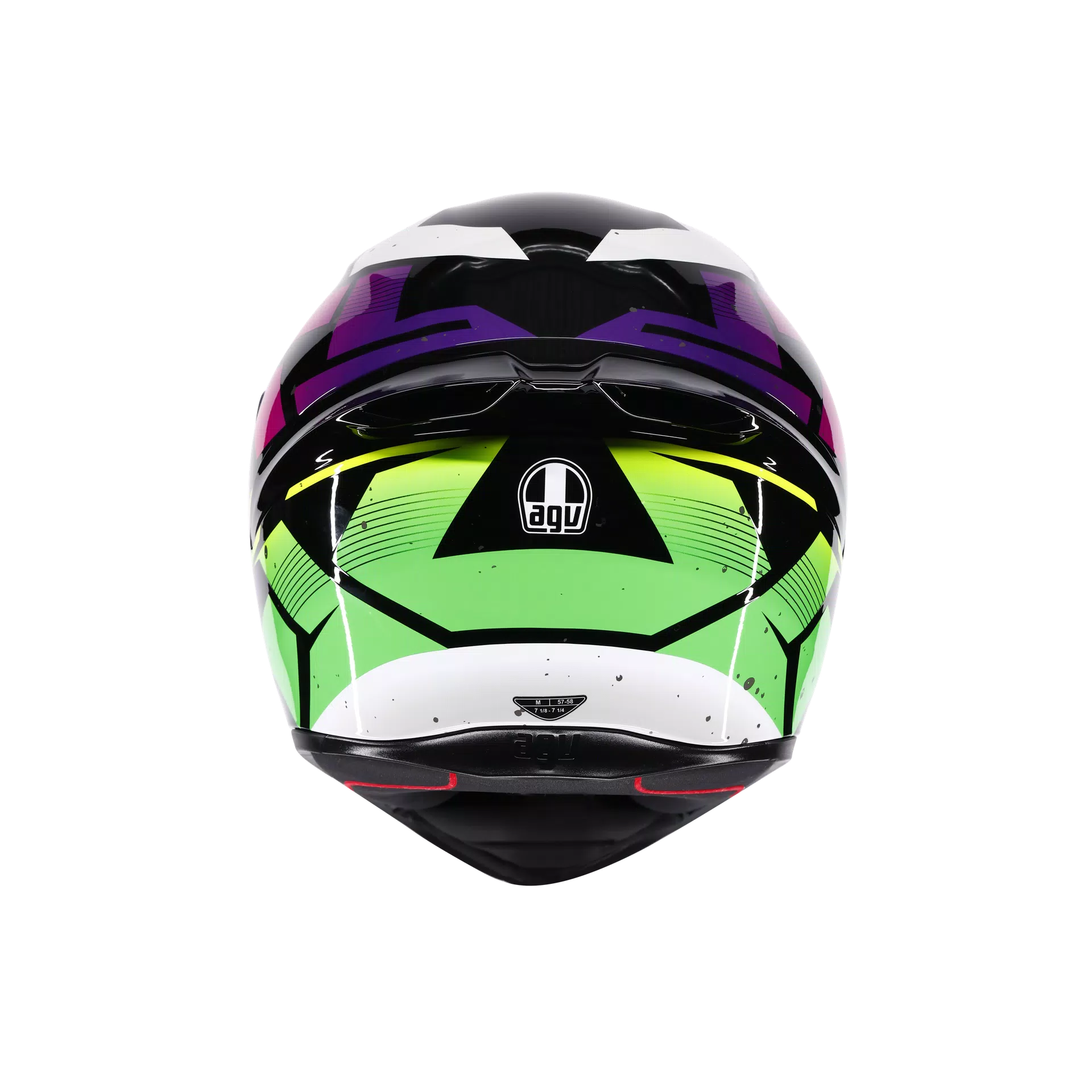 K1 S PUNKPULSE BLACK/PURPLE/LIME - MOTORBIKE FULL FACE HELMET DOT (E2206)