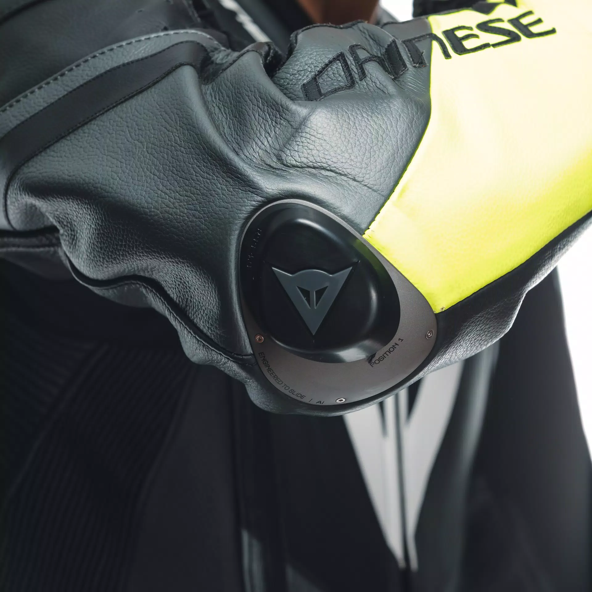 MISANO 3 D-AIR&reg; - MEN'S 1-PIECE MOTORCYCLE PERFORATED LEATHER SUIT WITH AIRBAG
