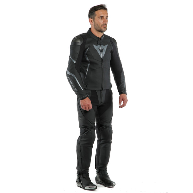 avro-4-leather-jacket-black-matt-anthracite image number 8