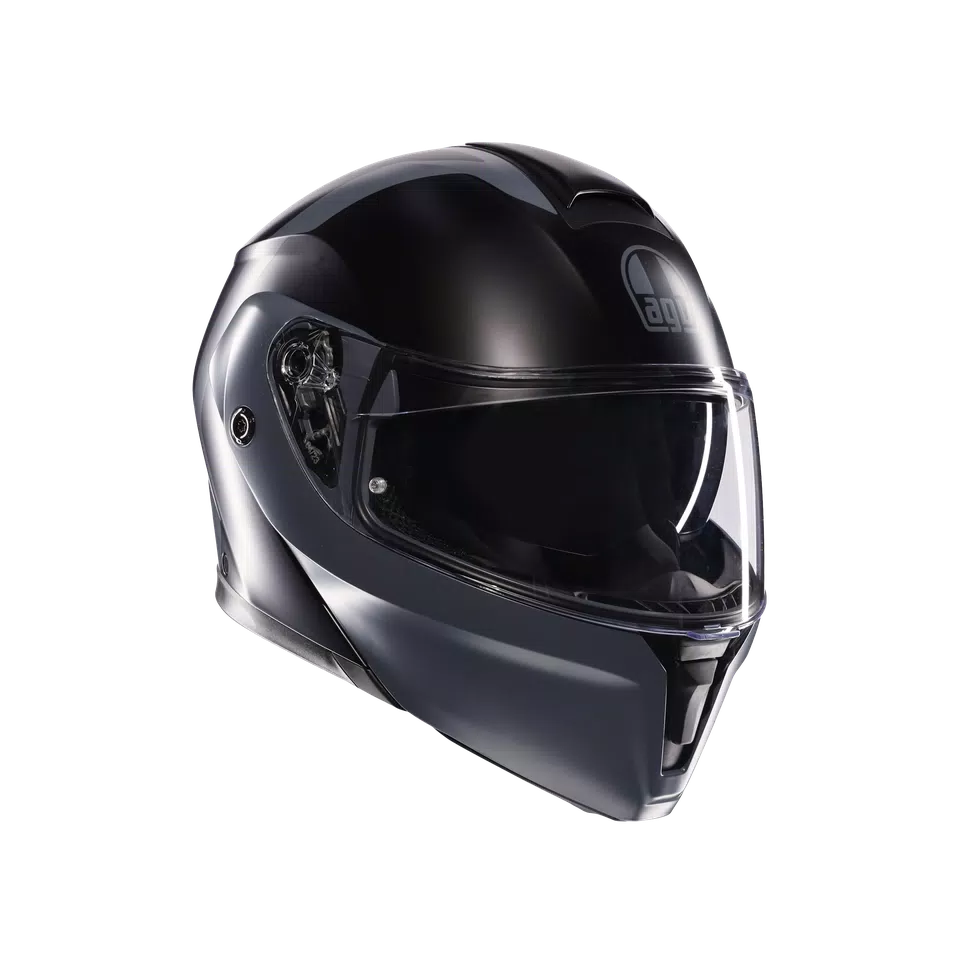 STREETMODULAR RESIA MATT BLACK/GREY - MOTORBIKE FLIP UP HELMET E2206 -  - 1