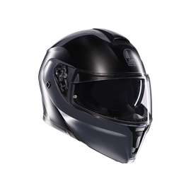 STREETMODULAR RESIA MATT BLACK/GREY - CASCO MOTO MODULAR E2206