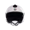 ETERES CAPOLIVERI MATT WHITE/ITALY - MOTORBIKE OPEN FACE HELMET E2206