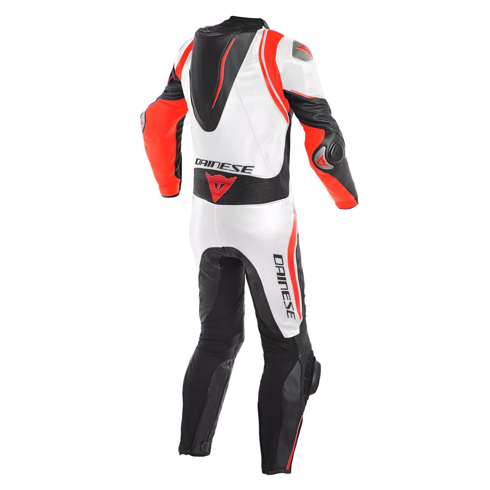 LAGUNA SECA 4 1PC PERF. LEATHER SUIT - BLACK/WHITE/FLUO-RED - 2