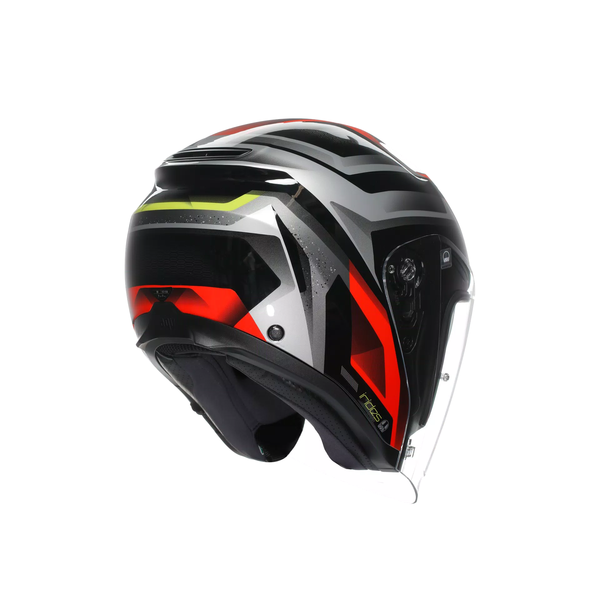 IRIDES AGV E2206 - ZURIGO BLACK/RED/YELLOW FLUO