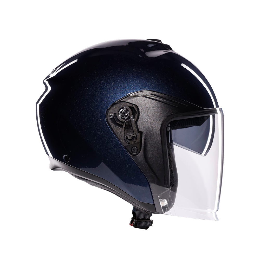 irides-mono-profondo-blue-motorbike-open-face-helmet-e2206 image number 2