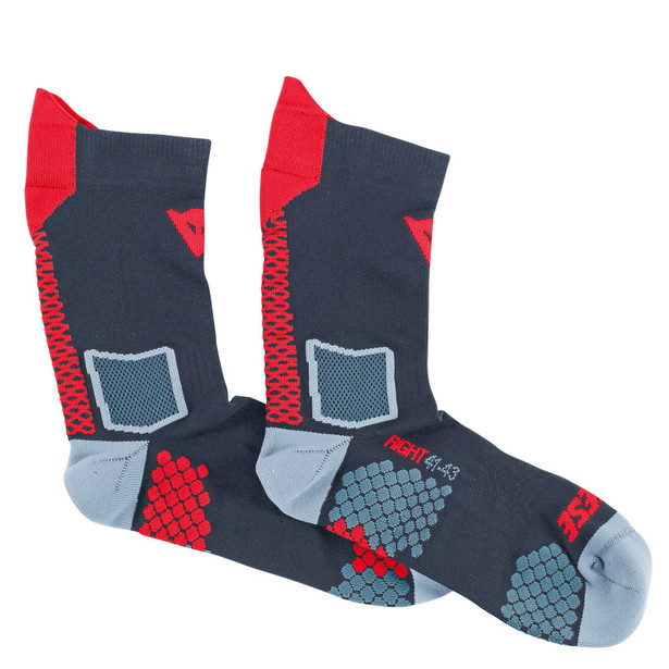 d-core-mid-sock-black-red image number 0