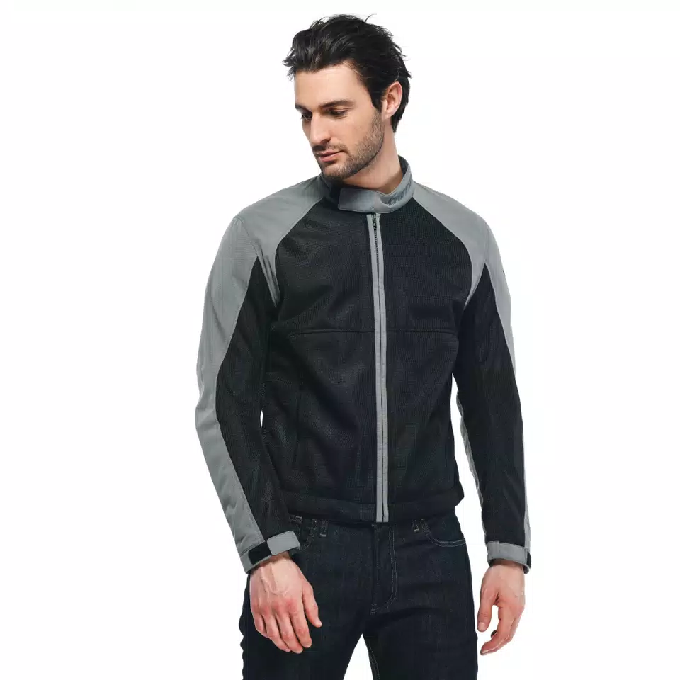 SEVILLA AIR TEX - MEN'S SUMMER MOTORCYCLE JACKET IN FABRIC - BLACK/CHARCOAL-GRAY - 4