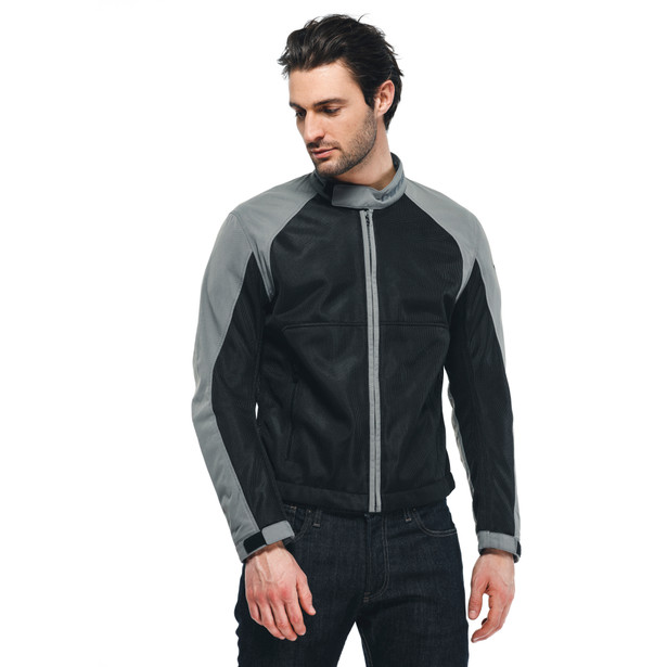 sevilla-air-tex-giacca-moto-estiva-in-tessuto-uomo-black-charcoal-gray image number 3