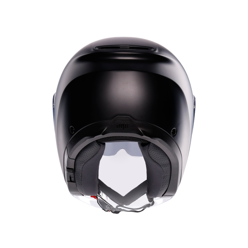 irides-mono-matt-black-motorbike-open-face-helmet-e2206 image number 4